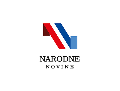 Narodne novine 1 3d 3d logo branding croatia design first graphic design letter n logo logo design minimal n newspaper nn zagreb