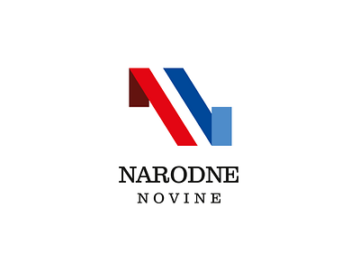 Narodne novine 1 3d 3d logo branding croatia design first graphic design letter n logo logo design minimal n newspaper nn zagreb