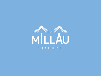 Millau Viaduct Logo architecture branding bridge design design process france graphic design logo logo design millau minimal sky viaduct