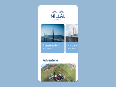 Millau Viaduct - UX/UI architecture branding design design process graphic design logo logo design minimal ui ux