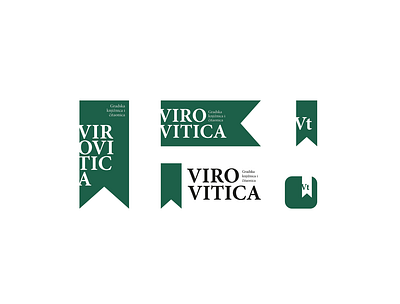 Bookmark Logo Variations - Virovitica Library bookmark books branding croatia design graphic design green logo library logo logo design minimal