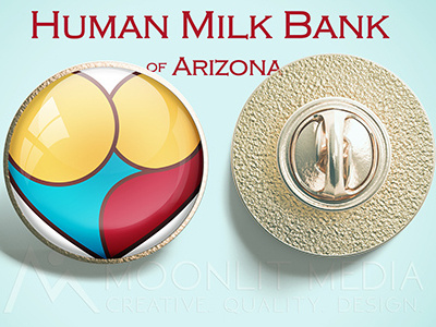 Human Milk Bank of Arizona Logo design graphic illustration logo logomark typography