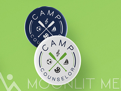 Camp Counselor Logo graphic design illustration logo logo design logomark typography