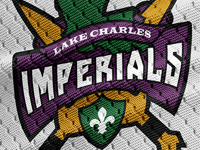 Lake Charles Imperials Logo graphic design illustration logo logo design logomark typography