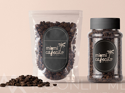 Miami Cafecito Logo graphic design illustration logo logo design logomark typography