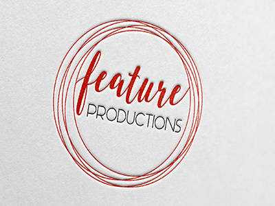 Feature Productions Logo graphic design illustration logo logo design logomark typography