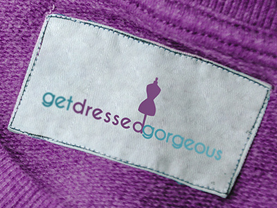 Get Dressed Gorgeous Logo graphic design illustration logo logo design logomark typography