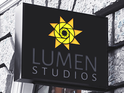 Lumen Studios Logo graphic design illustration logo logo design logomark typography