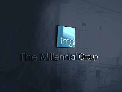 The Millennial Group Logo graphic design illustration logo logo design logomark typography