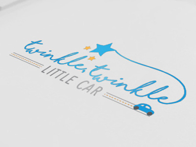 Twinkle, Twinkle Little Car Logo graphic design illustration logo logo design logomark typography