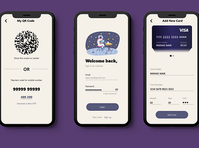 Payment App app design flat flat design illustration minimal payment payment app ui ui uidesign