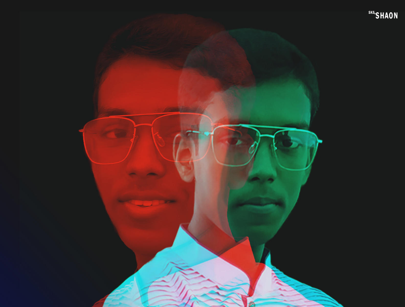 Dual Color Effect Adobe By Shaon Kumar Sarker by
