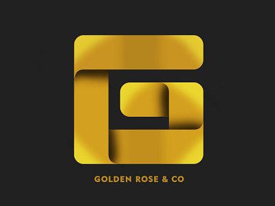 Golden Rose branding design icon logo