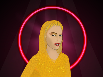 Kylie discount diva goddess icon illustration kylie magic music pop