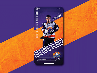 Solar Bears Instagram Story Mockup branding graphic design hockey instagram story marketing social media design social media marketing solar bears sports design