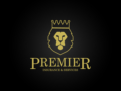 Premier Logo animal corperate insurance logo