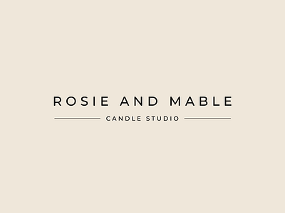 Rosie and Mable Co. branding design graphic design illustration illustrator logo minimal type typography vector