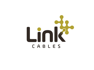 Link Cables Logo branding font icon identity illustration lettering logo logotype type typography wordmark