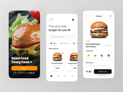 BurgerQueen 👑 ~ Food app delivery