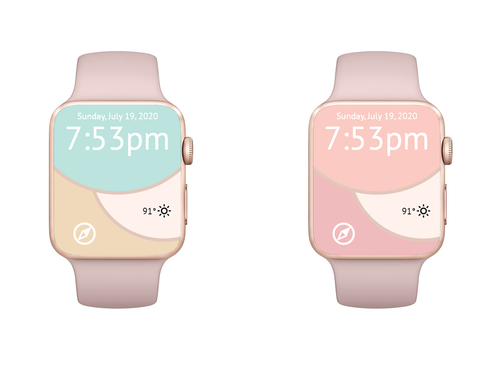 Apple Watch Face Concept Rose Gold His Hers by Mark Ohanesian