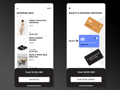 Checkout Page 002 100daychallenge daily002 dailyui topshop uidesign userexperience userinterface uxdesign webdesign