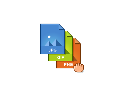 File Types drag and drop files icons illustration images interface ui