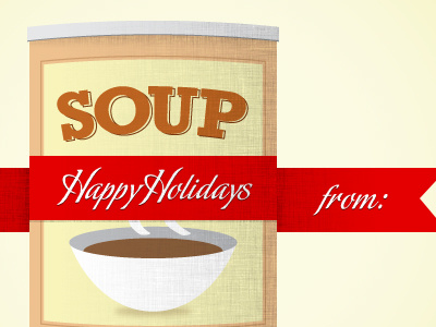 Food Bank - Holiday Card card christmas food holidays illustration soup xmass