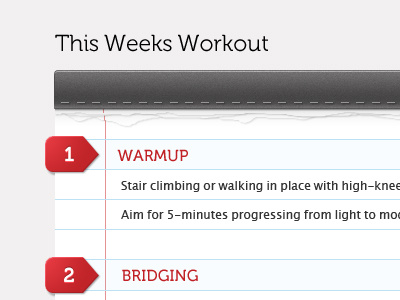 Workout Plan - Dashboard app dashboard details notepad office athlete paper workout