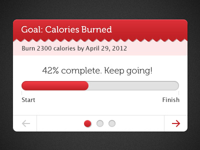 Goals: Calories Burned app calories fitness graph health info office athlete tracking wellness