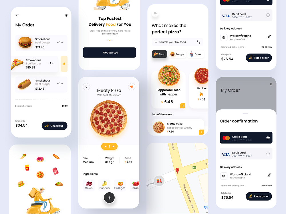 Food App UI Exploration by Junaki on Dribbble