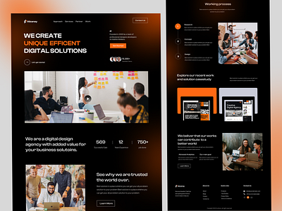 Creative Design Agency Landing Page Website