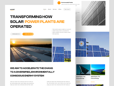 Solar Panel Landing Page Website app cool design designer eco web ecommerce engineer junaki landing landingpage minimal page popullar solar solar energy solar panel solar panels solar pawer website website designer