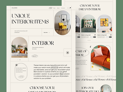 Interior Design Landing Page Website