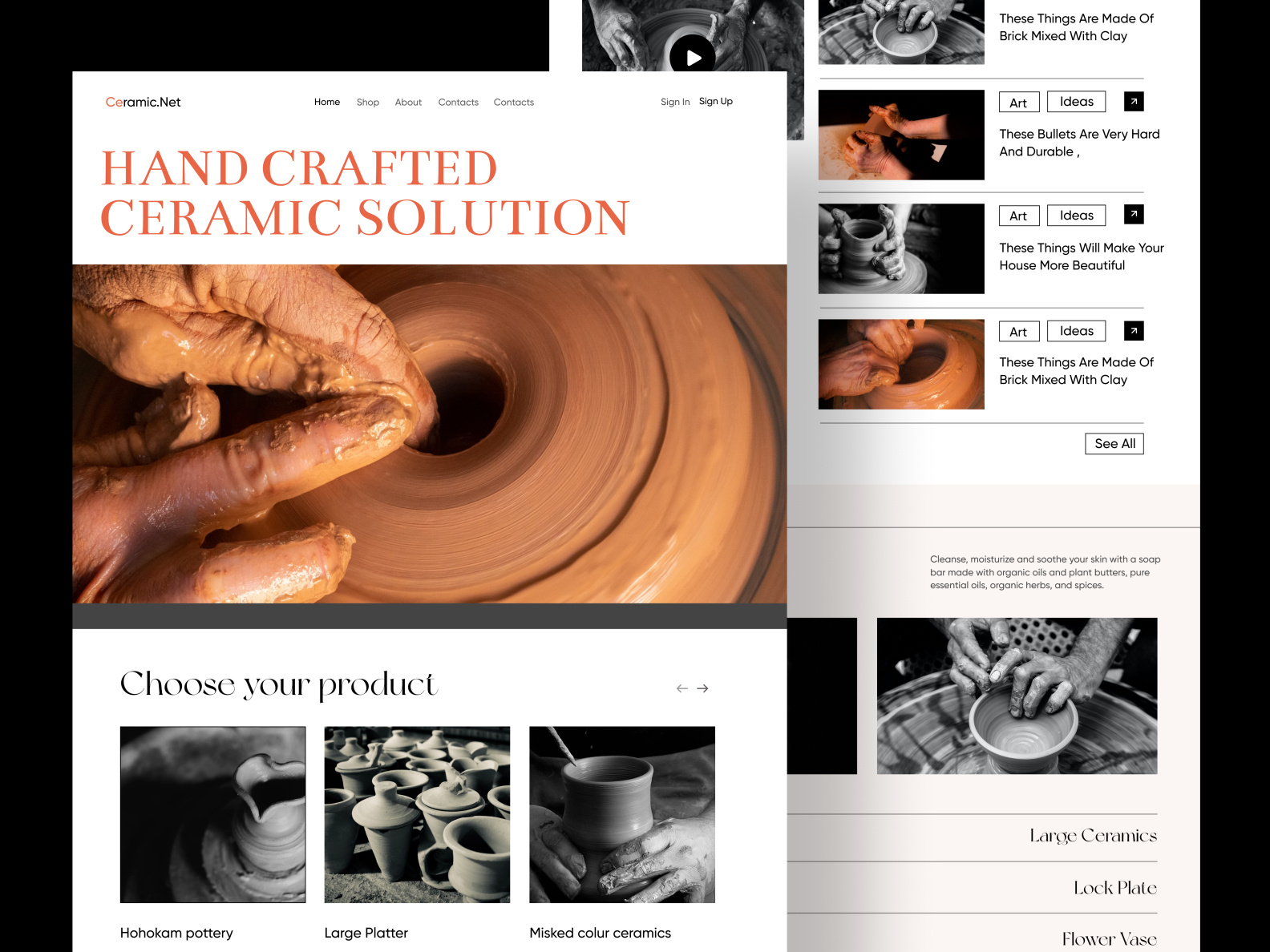 Ceramic site by Junaki on Dribbble