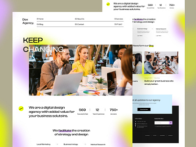 Creative Design Agency Landing Page Website