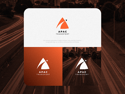APAC Transport Logo cover graphic design illustration text
