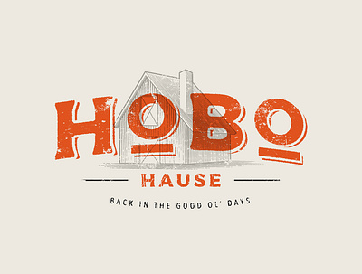 Hobo Hause Brand Identity branding engraving illustration logo vintage logo