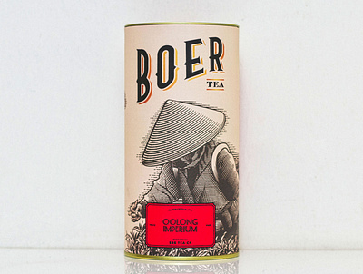 Boer Tea Packaging Design branding engraving illustration packaging design vintage design vintage logo