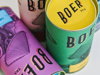 Boer Tea Packaging Design branding engraving packaging design vintage vintage logo