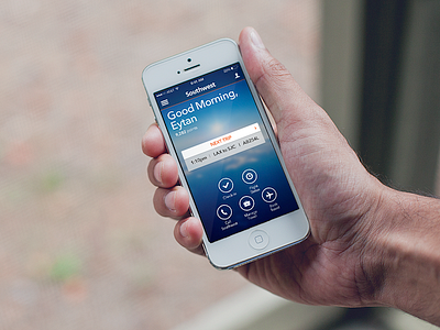 Southwest App Redesign airlines app clean dark home ios southwest travel