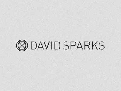 David Sparks Personal Logo and Mark david sparks sans serif geometry black logo