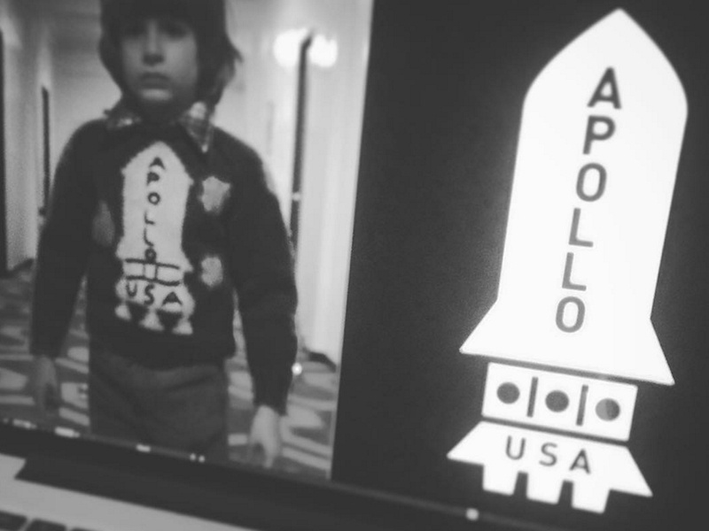 Apollo Danny usa apollo 11 danny rocket illustrator black and white shinning