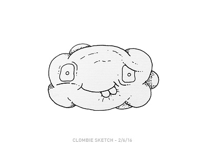 Clombie 0001 astrobot clombie cloud david sparks sketch zombie