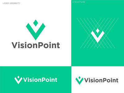VisionPoint logo design abstract design abstract logo branding letter logo letter logo design logo logo design logo maker logodesign point logo v letter abstract logo v letter logo vintage vision vision logo visionpoint visual design visual identity