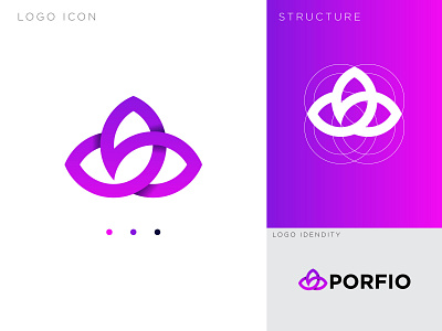 PORFIO Abstract logo design abstract design abstract logo advance logo design awesome logo creative logo eye catching logo letter logo letter logo design logo design logodesign p icon p letter p letter logo p logo p logo design p monogram poefio logo visual identity