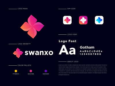 Swanxo company logo design abstract design abstract logo brand identity branding branding design company logo graphic design letter logo letter logo design logo logo design logo folio logo maker logo type modern company logo modern logo s letter logo s logo visual identity