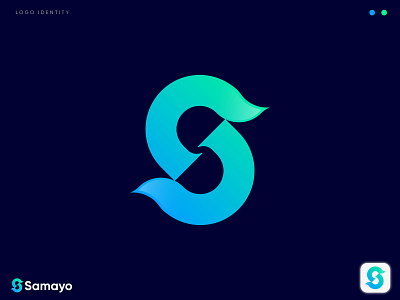 S letter abstract logo mark