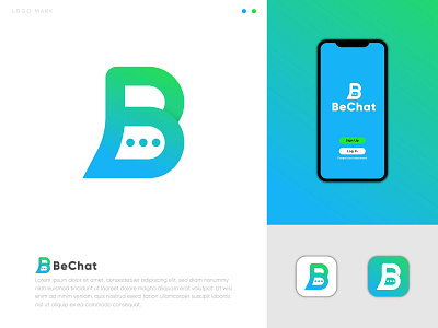 Chat logo " BeChat " abstract design abstract logo branding branding design chat chat logo illustration letter logo letter logo design logo logo design logofolio logotype message logo modern logo monogram startup tech technology visual identity