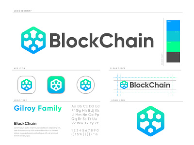 BlockChain Logo + cryptocurrency logo