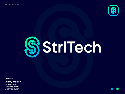 letter S Tech logo + Tech Company + Unused logo mark